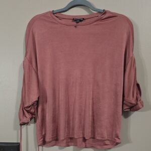 Express Women's Mauve Long Sleeve Top